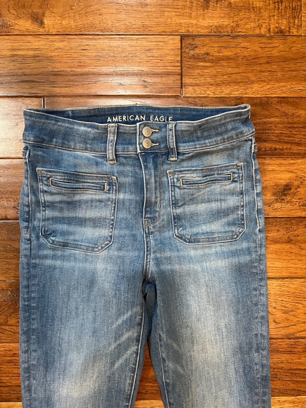 American Eagle Jeans, Next Level Stretch Hi-Rise Jeggings Size 8 - Picture 3 of 9